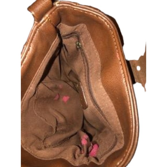 Generic Unbranded Brown Faux Leather Crossbody Purse - Picture 9 of 10